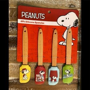 -Peanuts Snoopy Joe Cool 4 Pjs Silicone Spatulas New